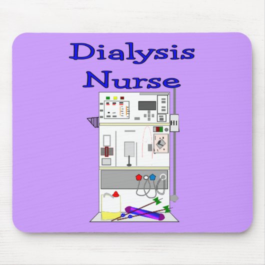 Dialysekrankenschwester-Geschenk-Einzigartiger Mousepad (Vorne)