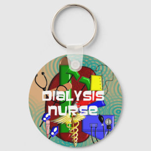 Dialysekrankenschwester-Kunst-Geschenke Schlüsselanhänger