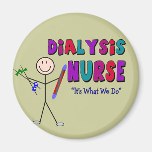 Dialysekrankenschwester-Stock-Personen-Entwurf Magnet