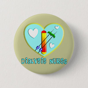 Dialysekrankenschwester-T - Shirts und Geschenke Button