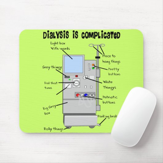 Dialysekrankenschwester/Technologie-lustige Mousepad (Mit Mouse)