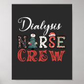 Dialyseschwester Crew Weihnachtsposter Poster (Vorne)