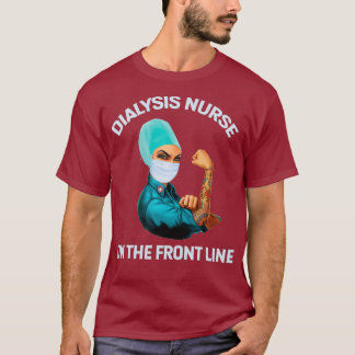 Dialysespezialist Krankenpflege Front Line T-Shirt
