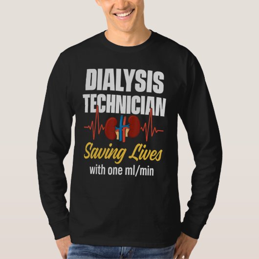 Dialysetechniker 1 ml Nephrologie Tech 1 T-Shirt (Vorderseite)
