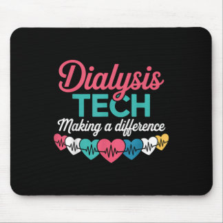 Dialysetechniker, der einen Unterschied macht Tech Mousepad