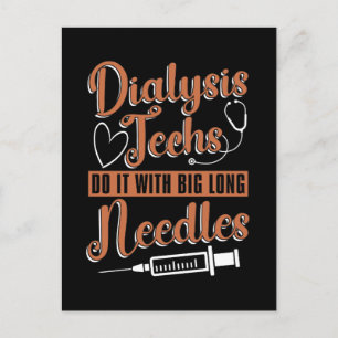 Dialysetechniker Dialysetechniker versorgen sie mi Feiertagspostkarte