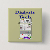 Dialysetechniker--Fresenius Maschinen-Entwurf Button (Vorderseite)