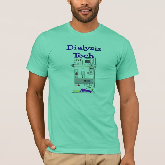 Dialysetechniker--Fresenius Maschinen-Entwurf T-Shirt (Vorderseite)