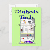 Dialysetechniker - Fresenius Maschinendesign Postkarte (Vorne/Hinten)