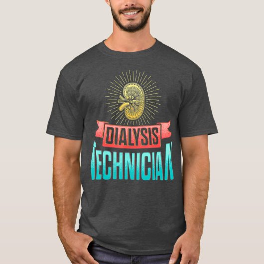 Dialysetechniker Info Nephrologie Tech T-Shirt (Vorderseite)
