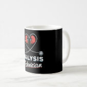 Dialysetechniker Liebe Nurse Nephrologie Tech Kaffeetasse (VorderseiteRechts)