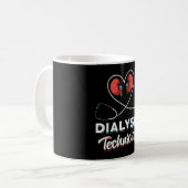 Dialysetechniker Liebe Nurse Nephrologie Tech Kaffeetasse (Vorderseite Links)