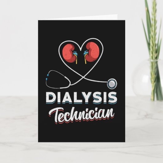 Dialysetechniker Liebe Nurse Nephrologie Tech Karte (Vorderseite)