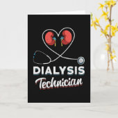 Dialysetechniker Liebe Nurse Nephrologie Tech Karte (Gelbe Blume)