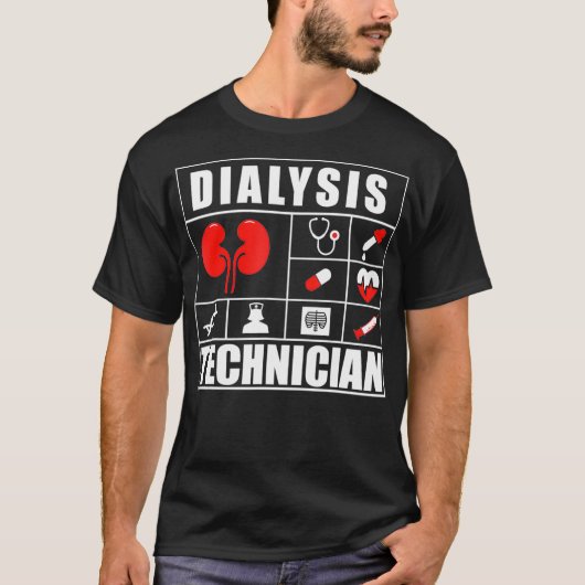 Dialysetechniker Meds Nephrologie Tech T-Shirt (Vorderseite)