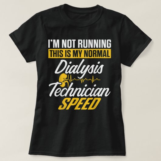 Dialysetechniker mit Nephrologie Tech T-Shirt (Design vorne)
