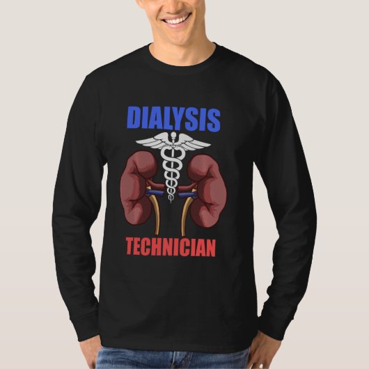 Dialysetechniker Nephrologie Nephrologie Tech T-Shirt (Vorderseite)