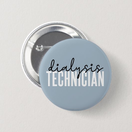 Dialysetechniker | Nephrologie Tech Geschenke Button (Vorne & Hinten)
