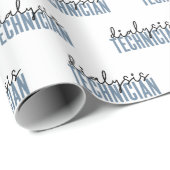 Dialysetechniker | Nephrologie Tech Geschenke Geschenkpapier (Rolleneckpunkt)