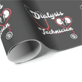 Dialysetechniker Nephrologie Tech Nury Geschenkpapier (Rolleneckpunkt)