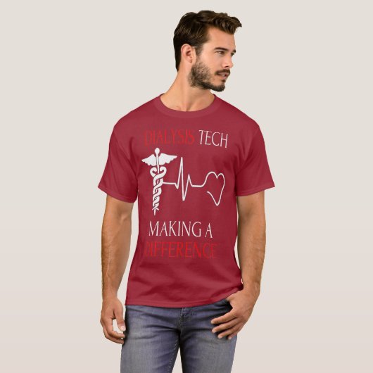 Dialysetechniker Nephrologie Tech T-Shirt (Vorne ganz)