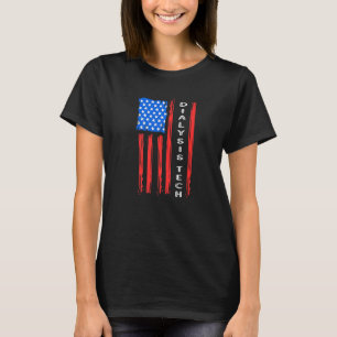 Dialysetechniker Patriotische Dialyse Tech T-Shirt