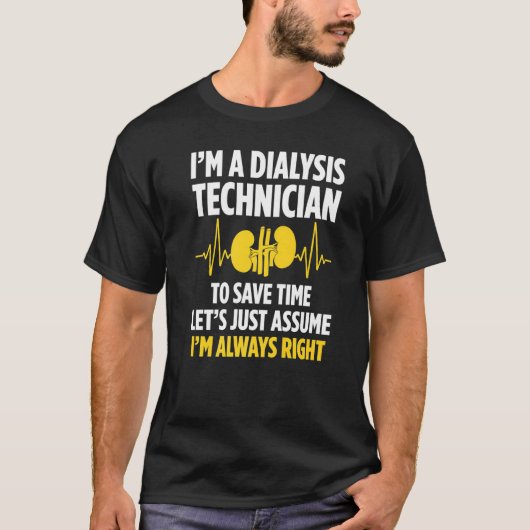 Dialysetechniker Rette Time Nephrology Tech T-Shirt (Vorderseite)