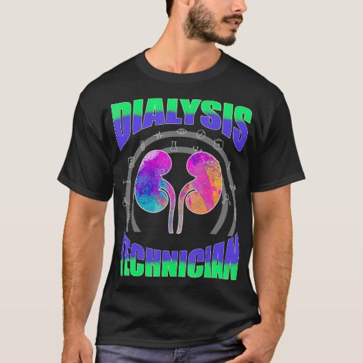 Dialysetechniker zur Behandlung der Symbolnephrolo T-Shirt (Vorderseite)