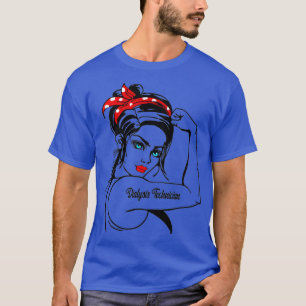Dialysetechnikerin Rosie The Riveter Button T-Shirt