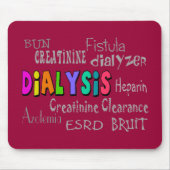 Dialyseterminologie-Geschenke Mousepad (Vorne)
