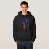 dialysis Awareness American Flag Hoodie (Vorne ganz)