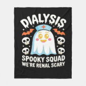 Dialysis Nephrologie Nurse Niedlich Halloween Spoo Fleecedecke (Vorderseite)