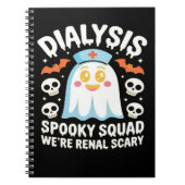 Dialysis Nephrologie Nurse Niedlich Halloween Spoo Notizblock (Vorderseite)