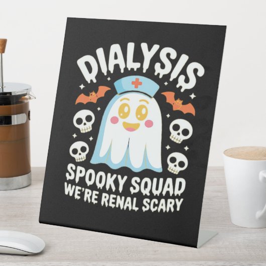 Dialysis Nephrologie Nurse Niedlich Halloween Spoo Sockelschild (In Situ)
