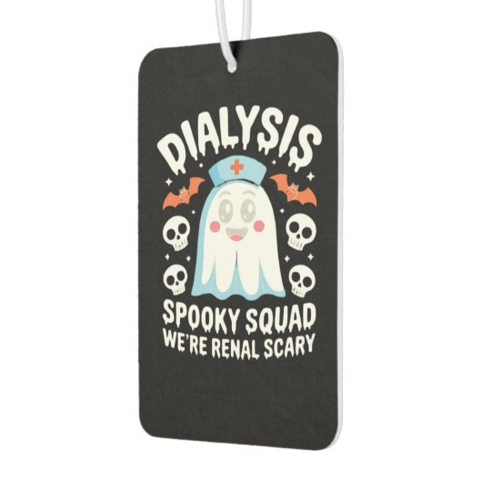 Dialysis Nephrology Nurse Cute Halloween Spooky Es Autolufterfrischer (Links)