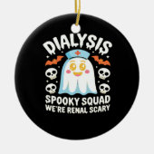 Dialysis Nephrology Nurse Cute Halloween Spooky Es Keramik Ornament (Vorne)
