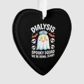 Dialysis Nephrology Nurse Cute Halloween Spooky Es Ornament (Vorderseite)