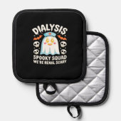 Dialysis Nephrology Nurse Cute Halloween Spooky Es Topflappen (Vorderseite/Rückseite)