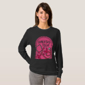 Dialysis Nurse Dialysis Tech Pink Stethoscope Tee  (Vorne ganz)