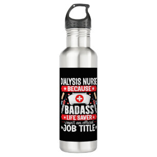 Dialysis Nurse - Funny Nephrologie Nurse Niere Edelstahlflasche