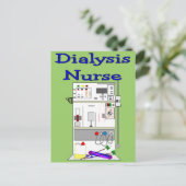 Dialysis Nurse Geschenke Einzigartiges Maschinende Postkarte (Stehend Vorderseite)