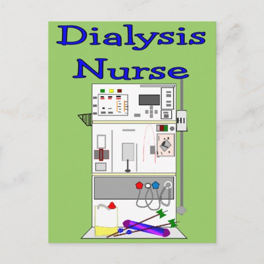 Dialysis Nurse Geschenke Einzigartiges Maschinende Postkarte (Vorderseite)
