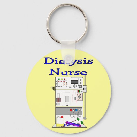 Dialysis Nurse Geschenke Einzigartiges Maschinende Schlüsselanhänger (Vorderseite)