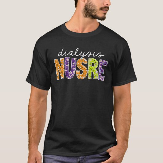 Dialysis Nurse Halloween Nephrologie Nurse T-Shirt (Vorderseite)