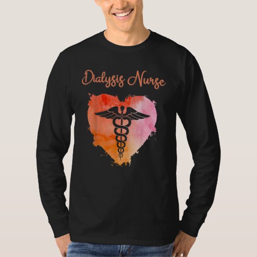 Dialysis Nurse   Nurses Nursing Graduation Caduceu T-Shirt (Vorderseite)