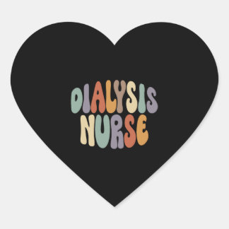 Dialysis Nurse Proud Beruf Herz-Aufkleber