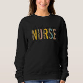 Dialysis Nurse RN Nephrology Registered leopard Ki Sweatshirt (Vorderseite)
