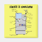 Dialysis Nurse/Tech Funny Geschenke Magnet (Vorne)