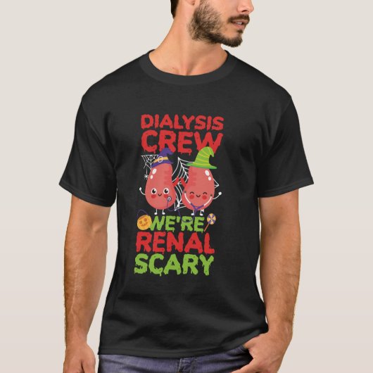 Dialysis Nurse Tech Techniker Halloween Putsch T-Shirt (Vorderseite)