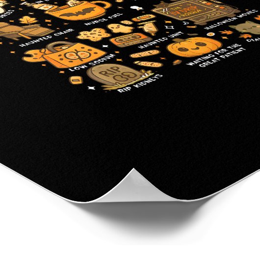 Dialysis Nurse Tis The Season To Halloween Poster (Ecke)